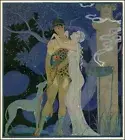 Phaedra and Hippolytus : George Barbier : 1934 : Art Deco Print