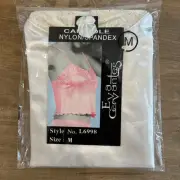 Y2K Eva Cervantes Beige Camisole Top Nylon Spandex Stretchy Satin Size M NEW