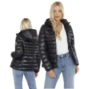 Ladies Brave Soul Everett2 Padded Hooded Jacket Winter Warm Puffer Style