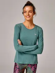 Sustainable Workout Tops. Shop Running Bare Dante Long Sleeve Top.