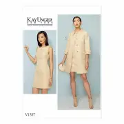 VOGUE DRESS SEWING PATTERN 1537 14-22 Womens Dress Coat Designer Unger Uncut