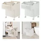 Folding Laundry Basket Rolling Storage Basket Large Capacity Laundry Cart