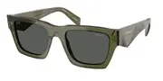 Prada PR A06S 25A40L Men's Sunglasses Green Size 50