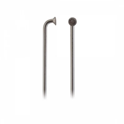 CN Spokes J-Bend 12g 265mm Silver Sold Individually
