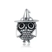 Halloween Owl Charms Silver plating Night Messenger Owl Beads Pendant DIY Bracelets Necklace Jewelry