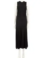 Black Knot Ring Maxi Dress