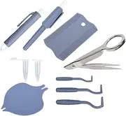 Dog Tick Remover - Cats Flea Puller Set,Portable Flea and Tick Remover Tool Kit for Home, Travel, Multi-Pet Household