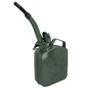 20 Litres Metal Fuel Jerry Can Holder Storage Container + Flexible Spout Pourer