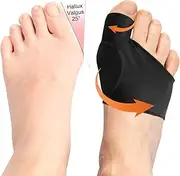 Hallux Valgus Correction Socks, Elastic Hallux Valgus Bunion Corrector for Men and Women, Toe Separator for Pain Relief and Foot Correction