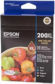 [Epson] 200XL - High Capacity DuraBrite - Value Pack Ink Cartridge, Value Pack, C13T201692