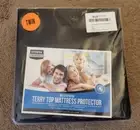 Utopia Bedding Waterproof Terry Top Mattress Protector Twin Size Black NEW!!!