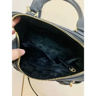 Michael Kors 保齡球包 波士頓包 黑 SAFFIANO 35S3GSAS1L SM SATCHEL