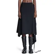 [ANN DEMEULEMEESTER] Ylva Midi Wrap Skirt Black