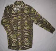 Mens BNWT Vintage DIAMONDBACK Camouflage Hunting Button-Up Shirt size M