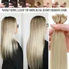 Russian THICK Nano Ring Tip Remy Human Hair Extensions Micro Bead Double Drawn