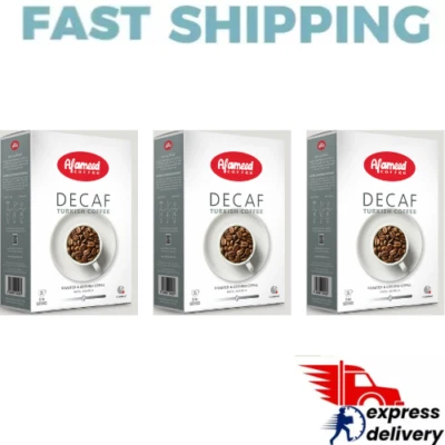 Al Ameed Decaf Turkish Coffee Without Cardamom 250g 3 of Pack
