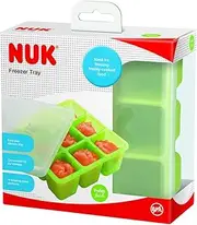 NUK Fresh Foods Silicone Freezer Tray with Lid, GREEN, 6 months+