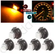 6x T5/T4.7 Neo Wedge LED 12mm Switch Bulb Dash A/C Climate Control Light Yellow (for: Saab)