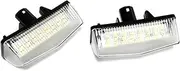 FIQOME 2x LED Licence Number Plate Light White Canbus, for C-HR Prius Prius+, for RAV4, CT 200h Car Number Plate Led Light