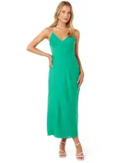 [Forever New] Hattie Asymmetric Seam Midi Dress in Green