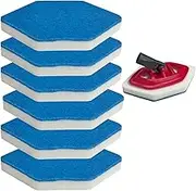 6 Pack Bath and Tub Mop Refills Replacement for Vileda Bath Magic Bath Multi Surface Sponge