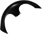 KLOCK WERKS Shank Front Fender Kit - For Raked Frames - Black - Steel - 26"
