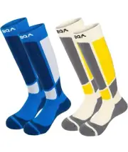 BQA Ski Socks Kids Winter Warm Thermal Snow Socks S 2 Pack Skiing Snowboarding