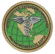 Medical Medallion for Box Cremation Urn/Flag Case - 2 Inch Diameter
