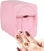 QLXYYFC Nail Art Printer, Tabletop Nail Art Painting Machine, Printing Patterns/Text/Photos,Nail Painting Machine for Beauty Salon,Rosegold(Pink)