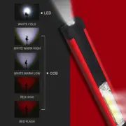 Portable COB LED Work Light Car Garage Mechanic USB Rechargeable Torch Lamp AU