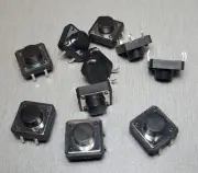 10Pcs 12x12x7mm SPST Momentary PCB Mount Tactile Switch