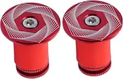 2Pcs Aluminum Bar End Plugs for Cycling Expanding Handlebar Caps Easy to Install Compatible with Mtb Road Bike Handlebars Durable Cycling Accessories