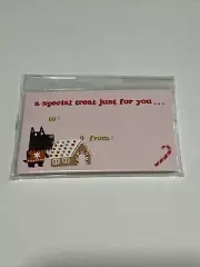 New Set Of 10 Gift Tags Scottie Dog Gingerbread Pink Christmas OC8