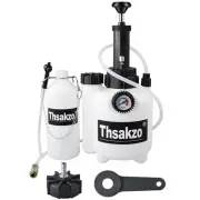 Bleeding Kit, 3L Pneumatic Brake Fluid Bleeder One Person Tool Set with Adapt...
