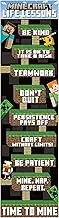 Eureka Minecraft Life Lessons Vertical Classroom Banner for Teachers, 12" x 45"