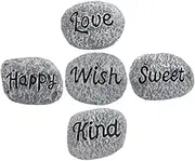 Gogogmee 5pcs Aquatic Pebble Kit Safe for Aquariums Retains Edges for Garden Landscaping