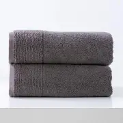 Aireys 650 GSM Zero Twist 2 Pack Nickel Bath Sheet by Renee Taylor