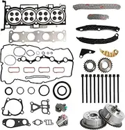 Engine Timing Chain Kit+Head Gasket with Bolt Set, for Kia Optima 2011-2014, for Hyundai Sonata 2010-2014, G4KH G4KC L4 2.4L, HS54741B ES72465-1 24321-2G111 24322-2G111
