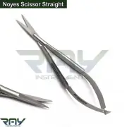 Surgical Micro Spring Noyes Scissor Straight Ophthalmic Dissecting Shears CE
