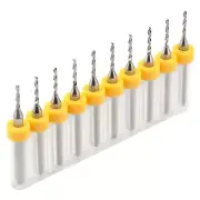 10pcs 1.2mm Micro Tungsten Carbide Twist Drill Bit PCB For Dremel Rotary CNC