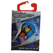 Iron Man Kite 32" SuperSled Frameless Skytails Handle Line Marvel Avengers Large