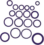 FUNOMOCYA 1 Set Car Air Conditioning Compression Ring Air Conditioner O-Ring Air Conditioning o Rings Automotive o Rings O Ring Kit O Rings for Car Sealing o Rings Rubber Purple