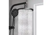 Cefito 9'' Rain Shower Head Set Handheld Round High Pressure Black