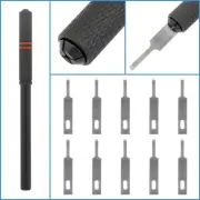11pcs Face ID Dot Matrix Repair Blades Arts Crafts Modellers 2mm Metal Handle
