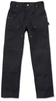 Carhartt Firm Duck Double-Front Work Dungaree Pants, black, Size 50 for Men