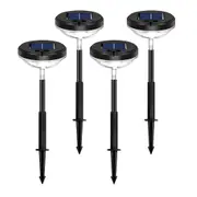 CLORA 4PCS Solar Lawn Light Outdoor Garden Decor Pathway Landscape Yard Patio Lamp