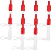 10pcs Glue Cap Dispensing Head Caulking Nozzle Extension Caulk Applicator Caulking Nozzle Tool Kit Flexible Caulk Nozzle Tip Tool Caulking Kit Caulking Nozzle Tips Caulk Tool Kit