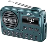 Generic Portable FM Radio Rechargeable Digital Radio Recorder with LED Display BT 5.4 Radio Speaker for Home Travel