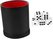 Vaguelly Dice Cup Dice Shaker for Gaming Quiet Rolling Bar Game Accessory Modern Design Set of 2