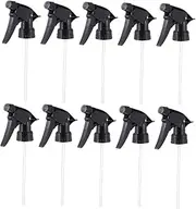 FONDOTIN 10Pcs Adjustable Trigger Spray Nozzles for Neck Bottles Replacement Heads with Spraying Patterns for Gardening Cleaning Hair Care and More
